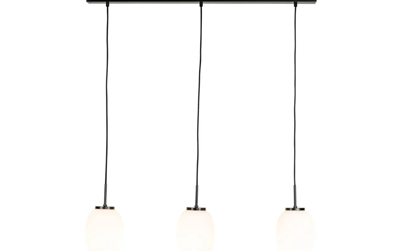 DL39 Taklampa 90cm Opal/Svart
