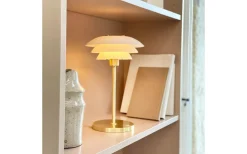 DL20 Uppladdningsbar Bordslampa 30cm LED 3000K 1,5W Opal/Mässing