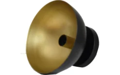 Dome Vägglampa Svart/Mässing