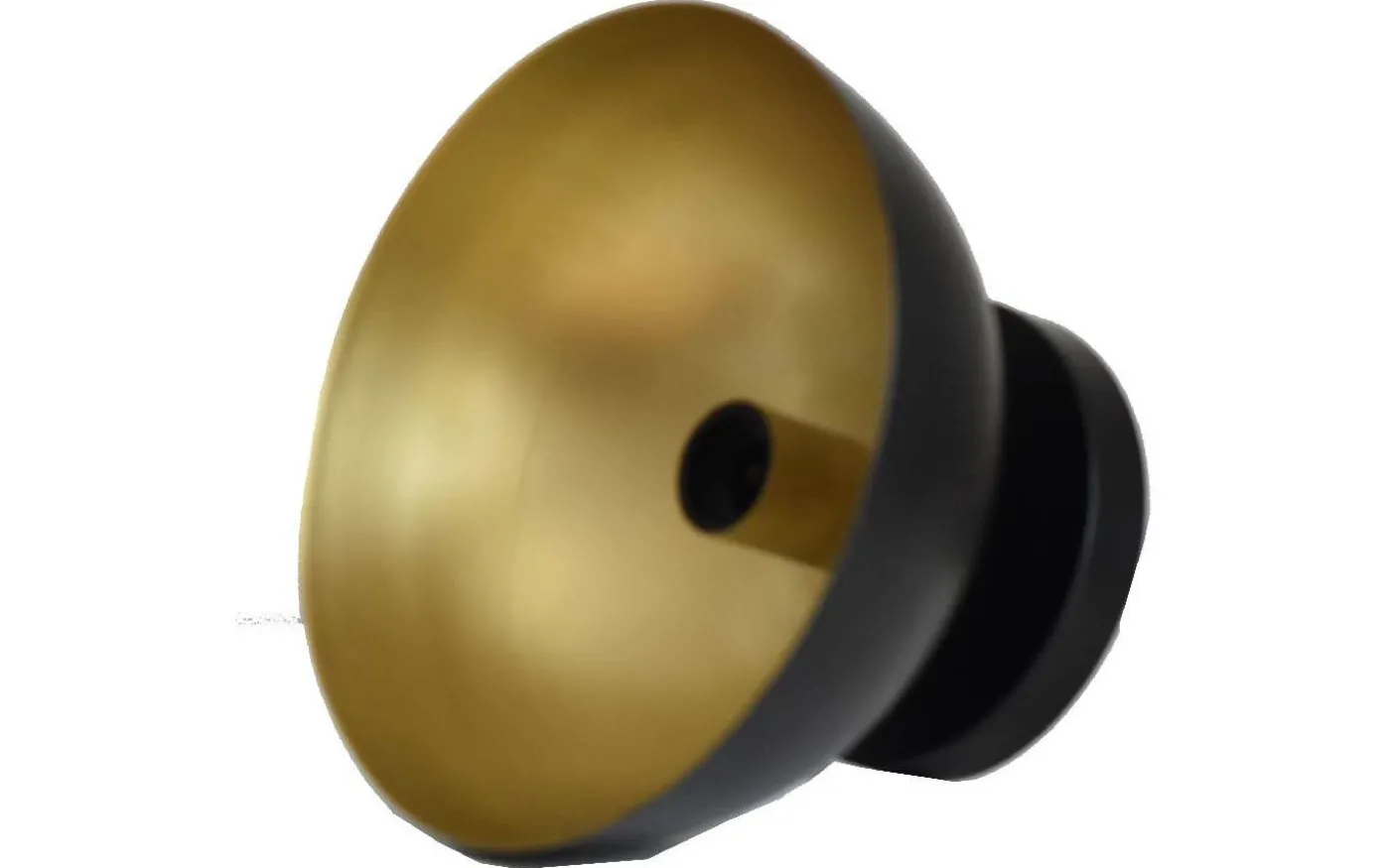 Dome Vägglampa Svart/Mässing