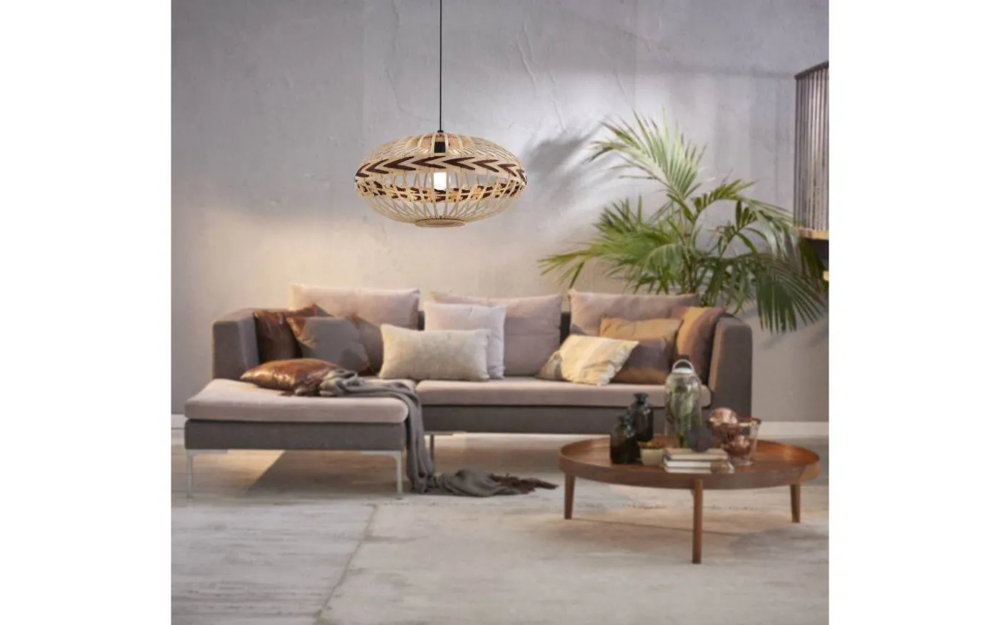 Dondarrion Taklampa 50cm Natur/Svart