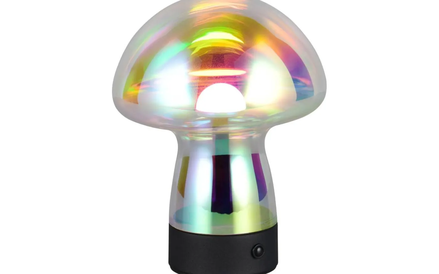 Dooley Bordslampa LED transparent, skimrande, uppladdningsbar