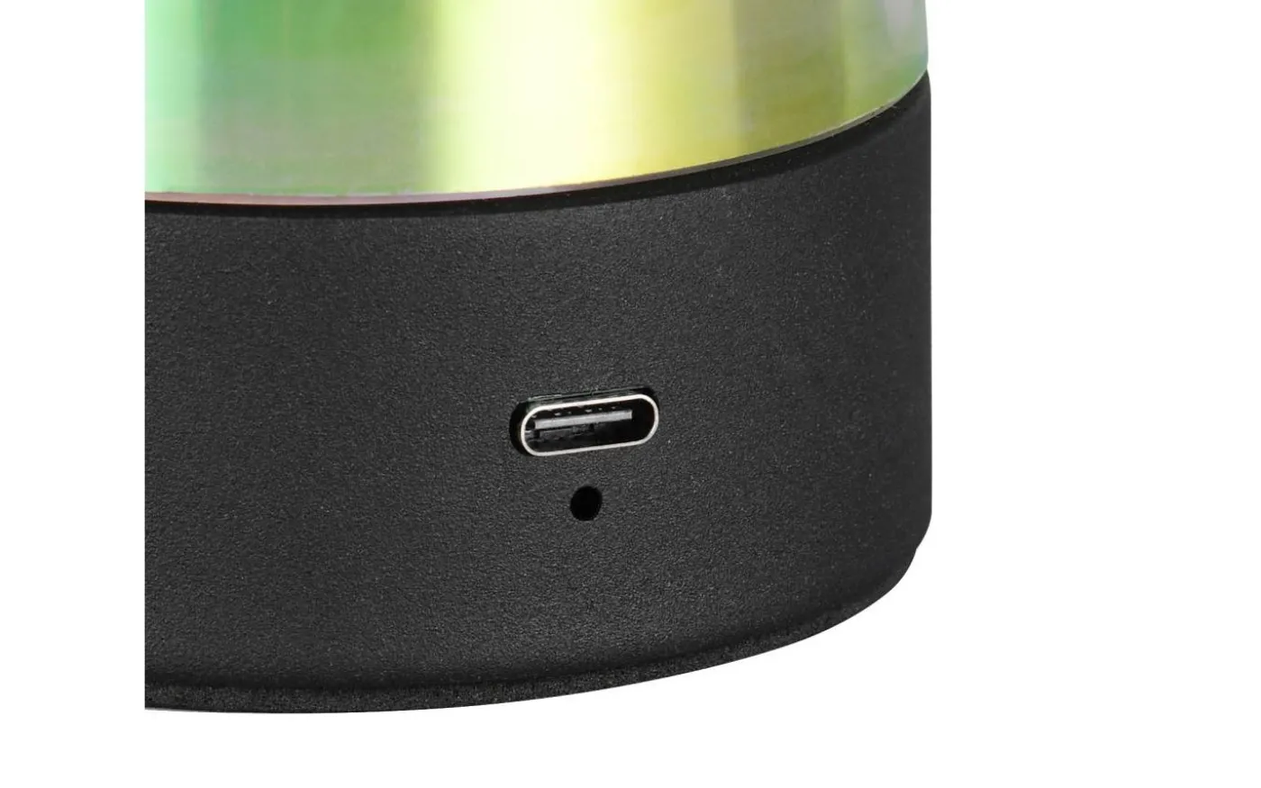 Dooley Bordslampa LED transparent, skimrande, uppladdningsbar