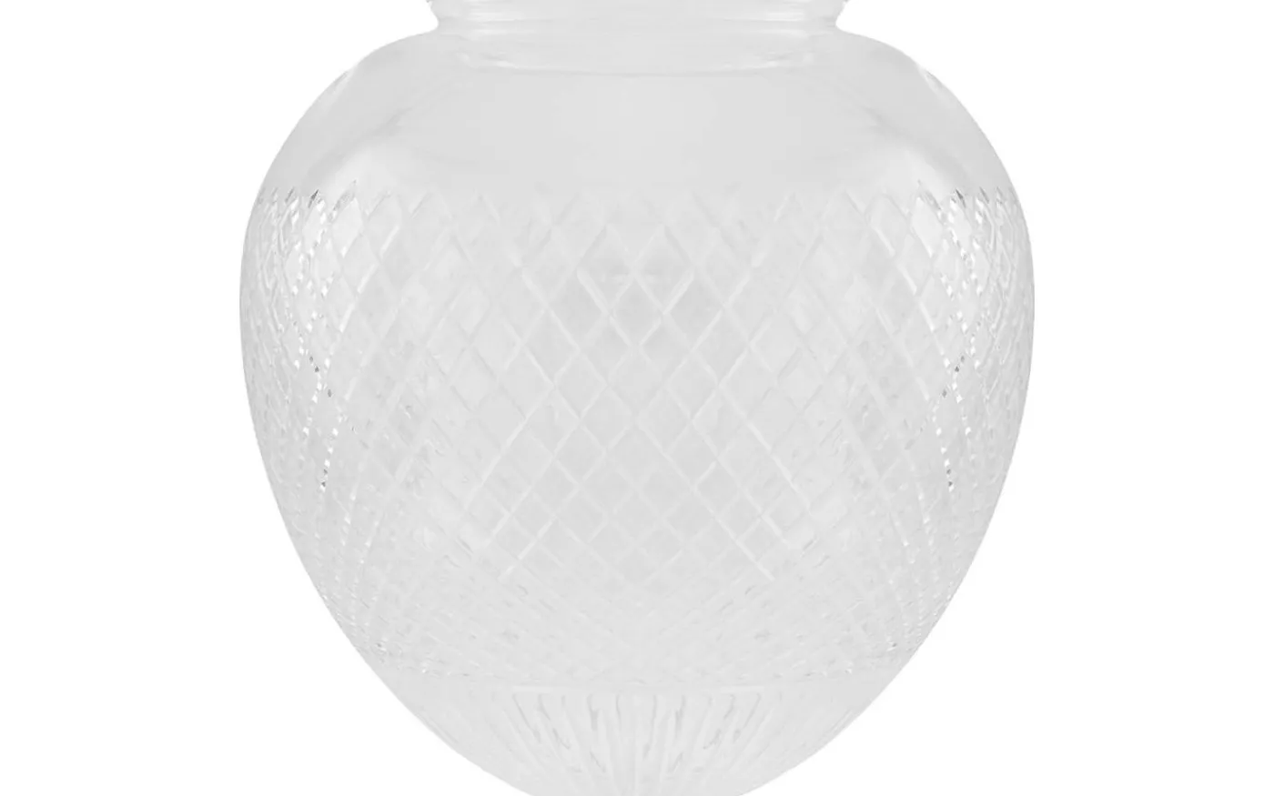 Droppskärm 200 - Klart rutslipat kristallglas