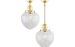 Droppskärm 100/190 - Klart rutslipat kristallglas