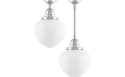 Droppskärm 100/190 - Vitt överfångsglas