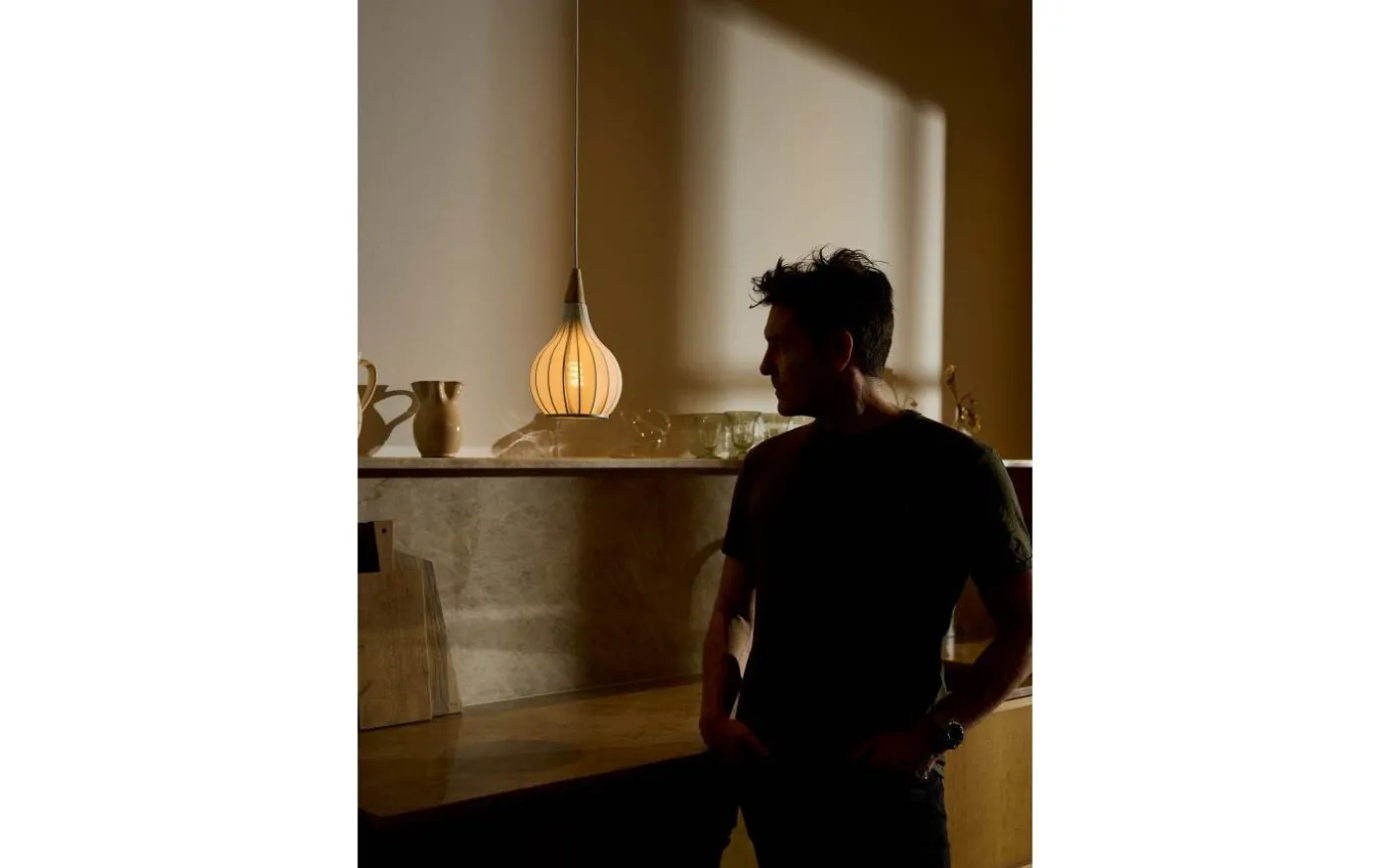 Drops Textile Fönsterlampa Ø17cm Vit