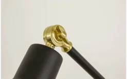 Dublin Golvlampa 140cm Svart/Matt Mässing