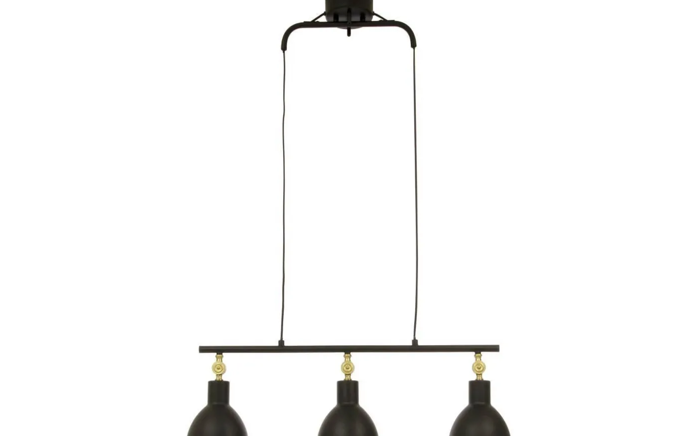 Dublin Taklampa 76cm Svart/Matt Mässing