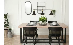 Dublin Taklampa 76cm Svart/Matt Mässing