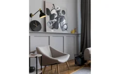 Dublin Vägglampa Svart/Mässing