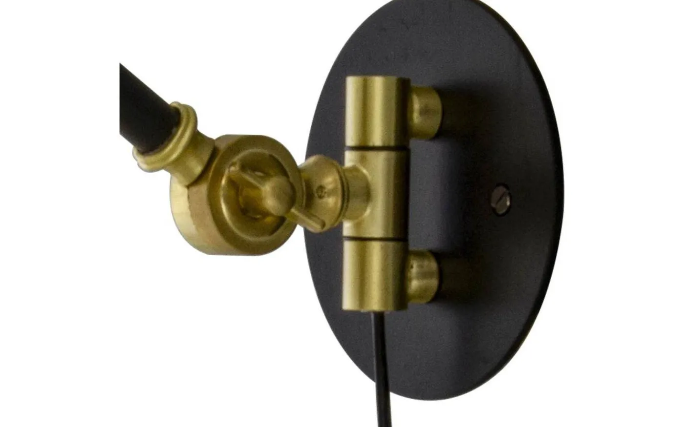 Dublin Vägglampa Svart/Mässing