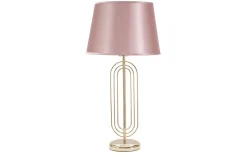 Duca Bordslampa 64cm Guld/Rosa