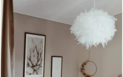 Dun Taklampa 40cm Vit