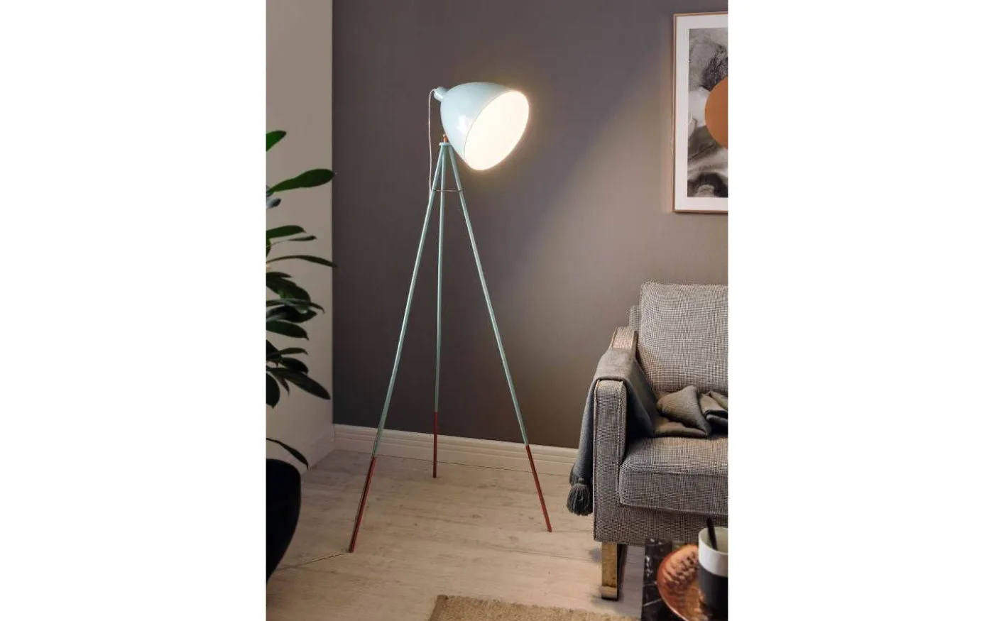 Dundee Golvlampa 136cm Mint/Koppar