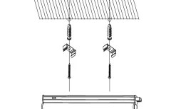 Dundry Bänkbelysning 87cm LED 4000K 9W Vit