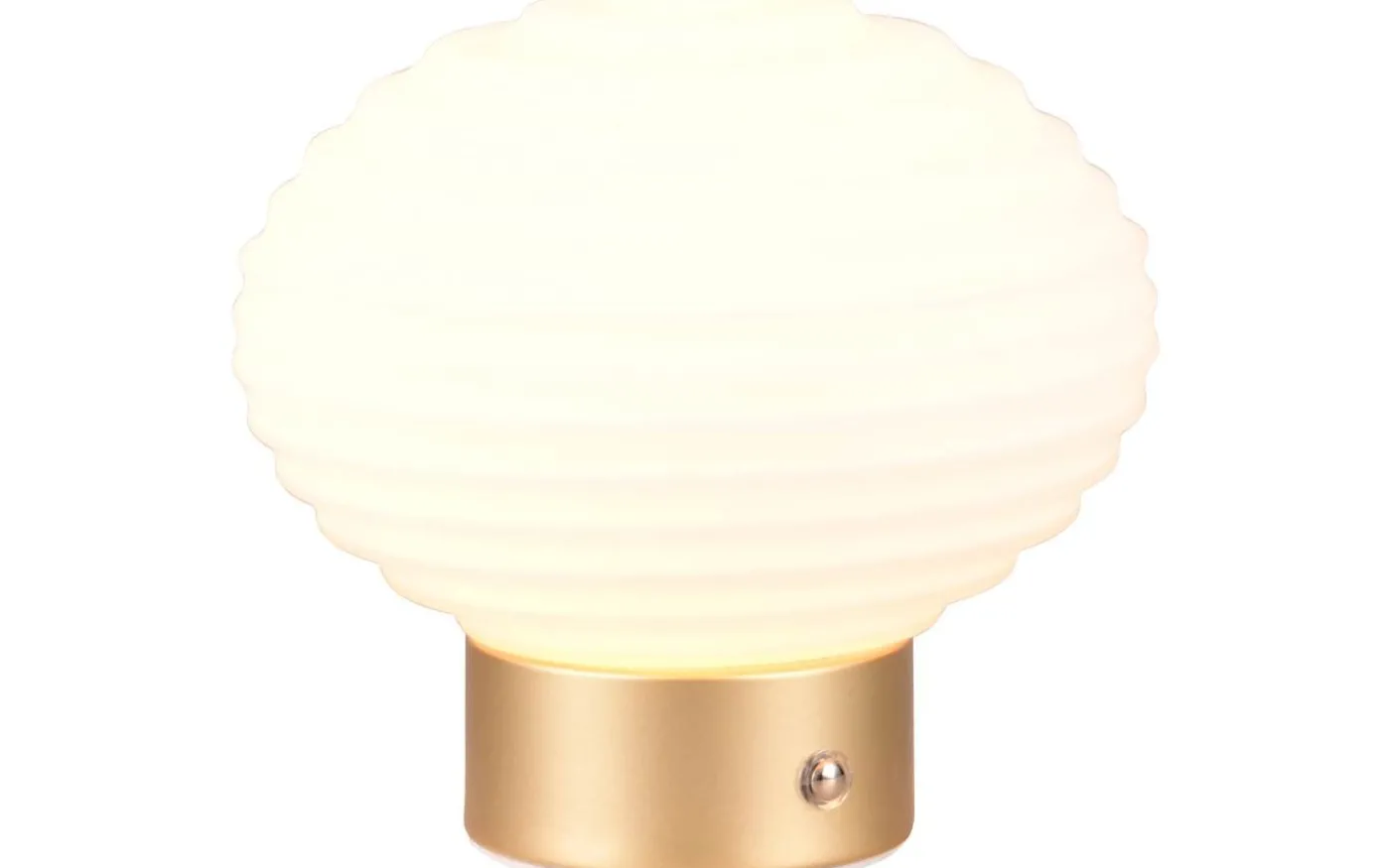 Earl Bordslampa LED matt mässing/vit uppladdningsbar