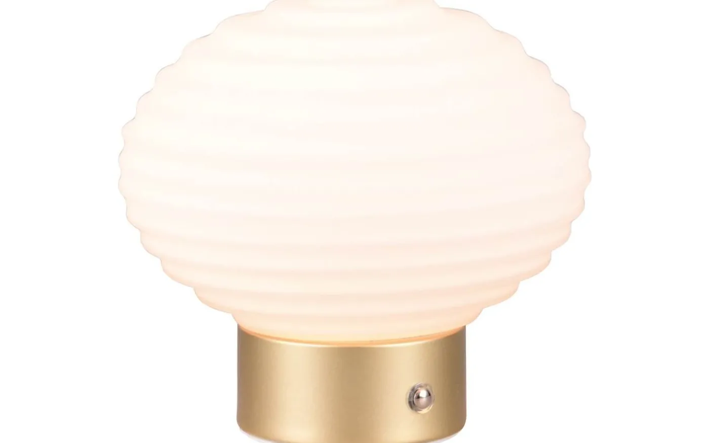 Earl Bordslampa LED matt mässing/vit uppladdningsbar