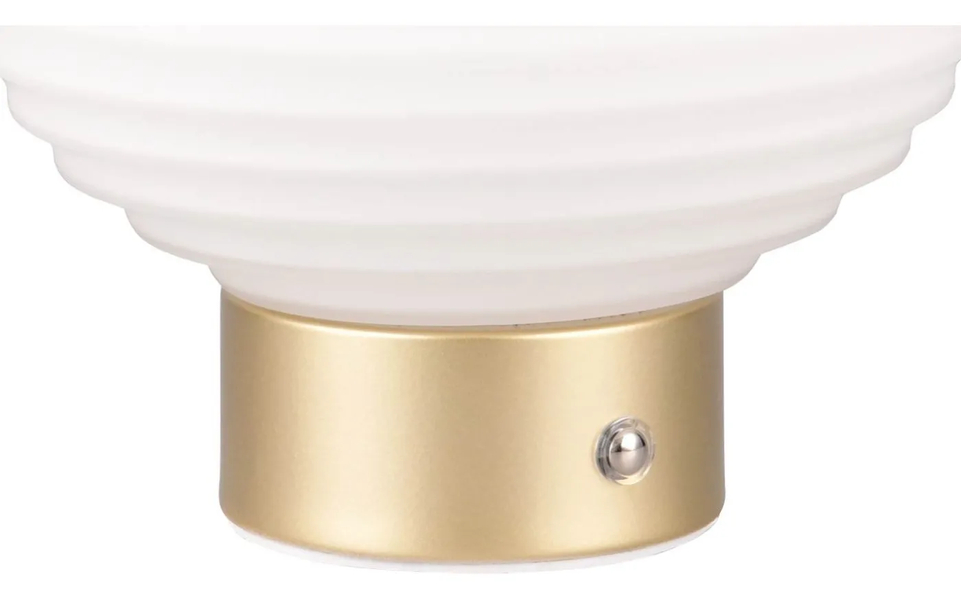 Earl Bordslampa LED matt mässing/vit uppladdningsbar