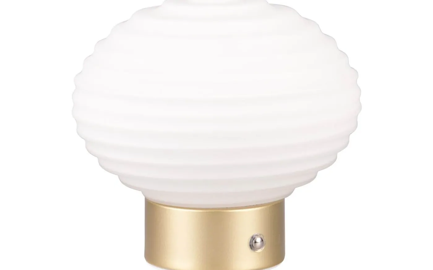 Earl Bordslampa LED matt mässing/vit uppladdningsbar