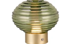 Earl Bordslampa LED matt mässing/grön uppladdningsbar