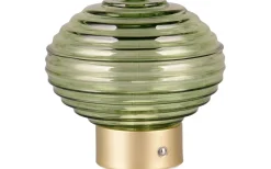 Earl Bordslampa LED matt mässing/grön uppladdningsbar