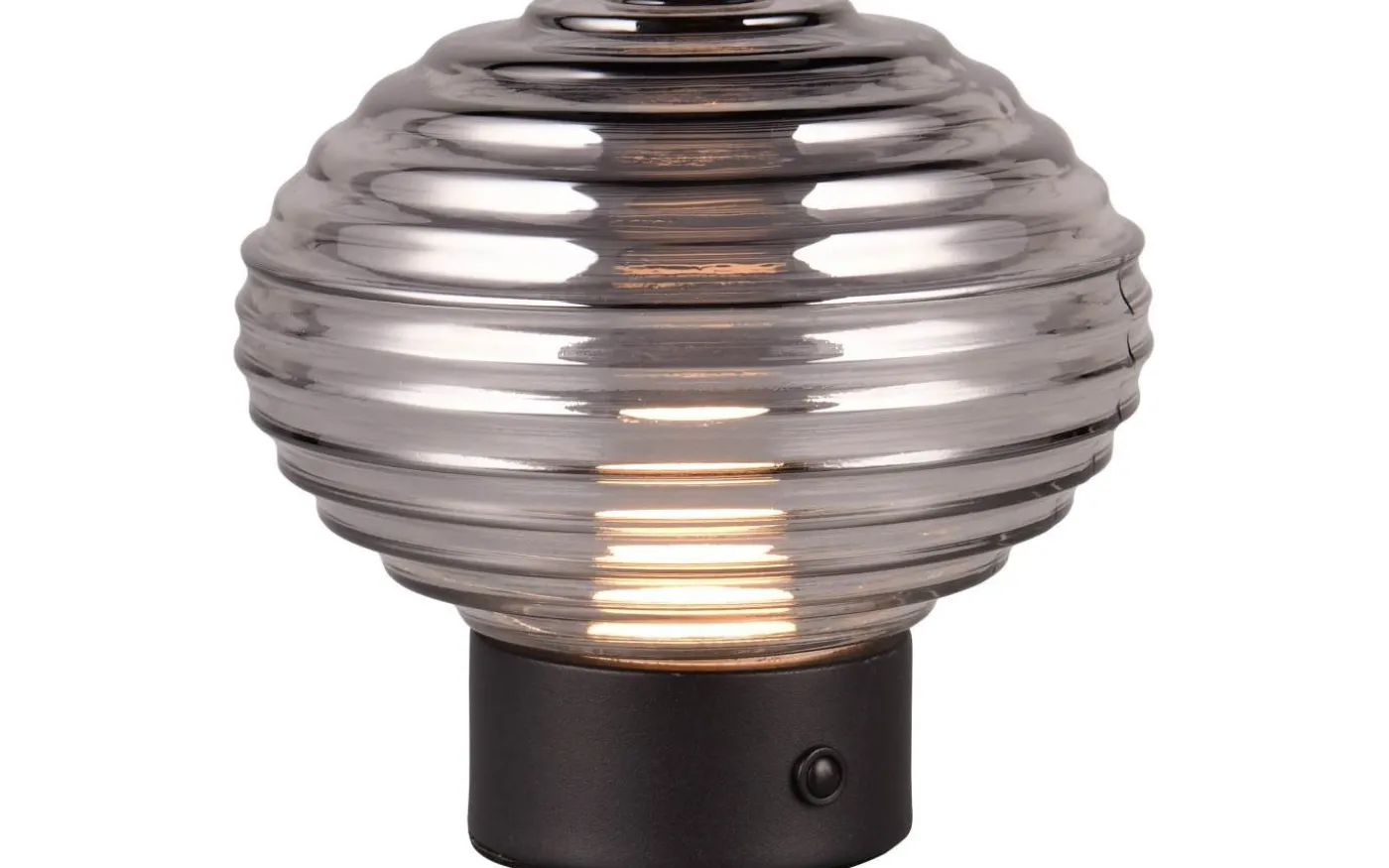 Earl Bordslampa LED mattsvart/rökfärgad uppladdningsbar