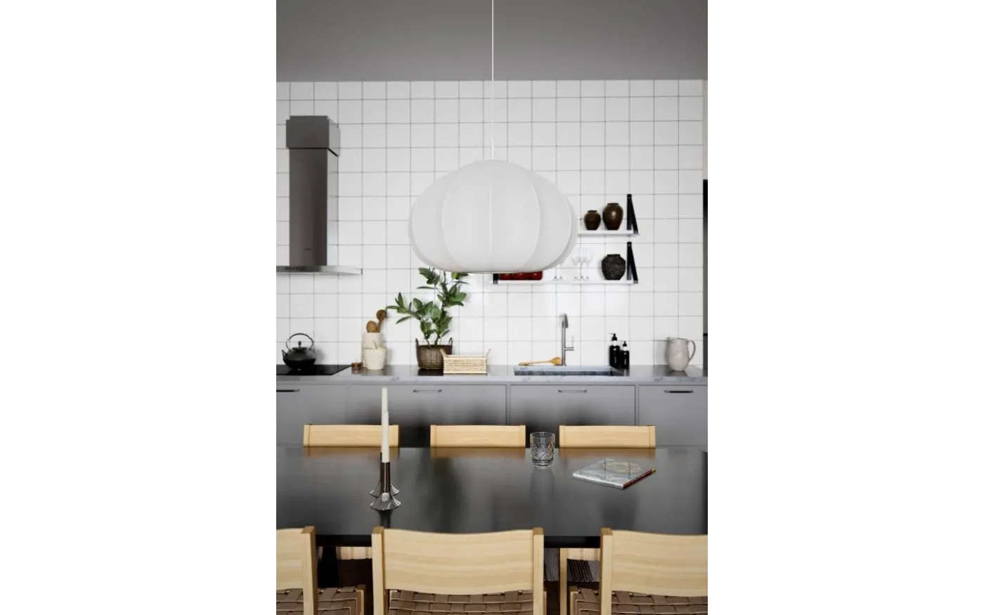 Ebba Taklampa 60cm Vit