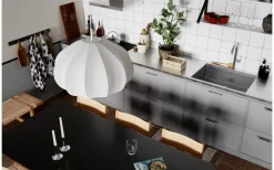 Ebba Taklampa 60cm Vit