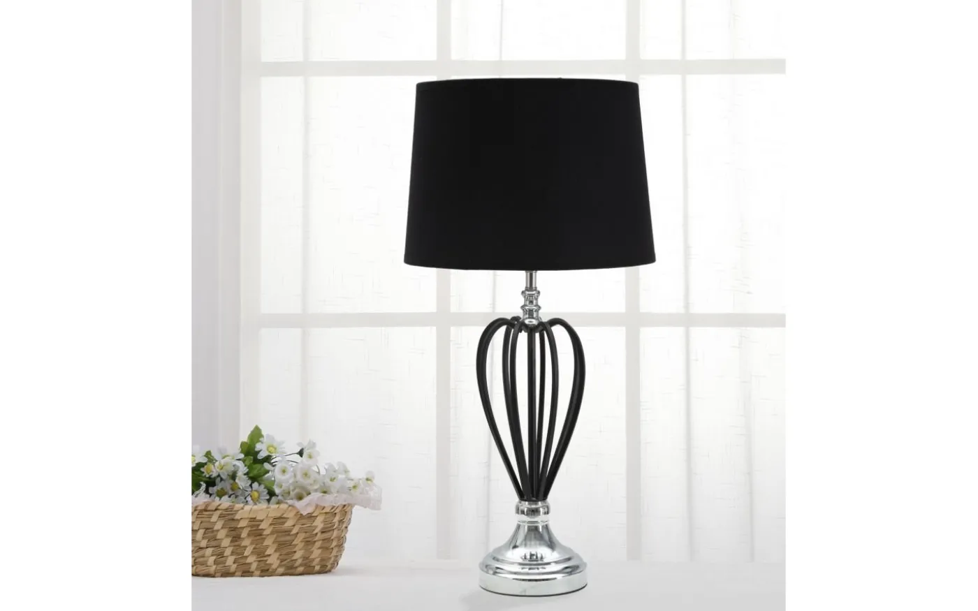 Echo Bordslampa 56cm Silver
