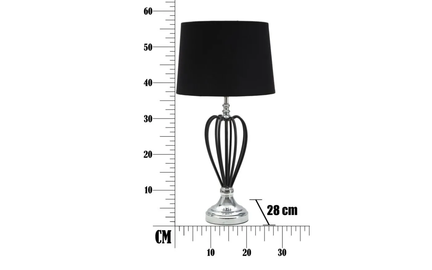 Echo Bordslampa 56cm Silver