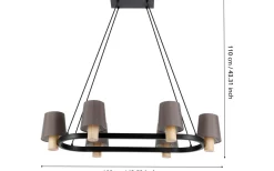 Edale Taklampa 108cm Natur