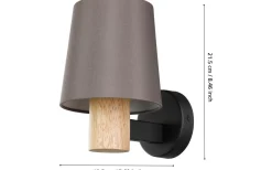 Edale Vägglampa Natur/Brun