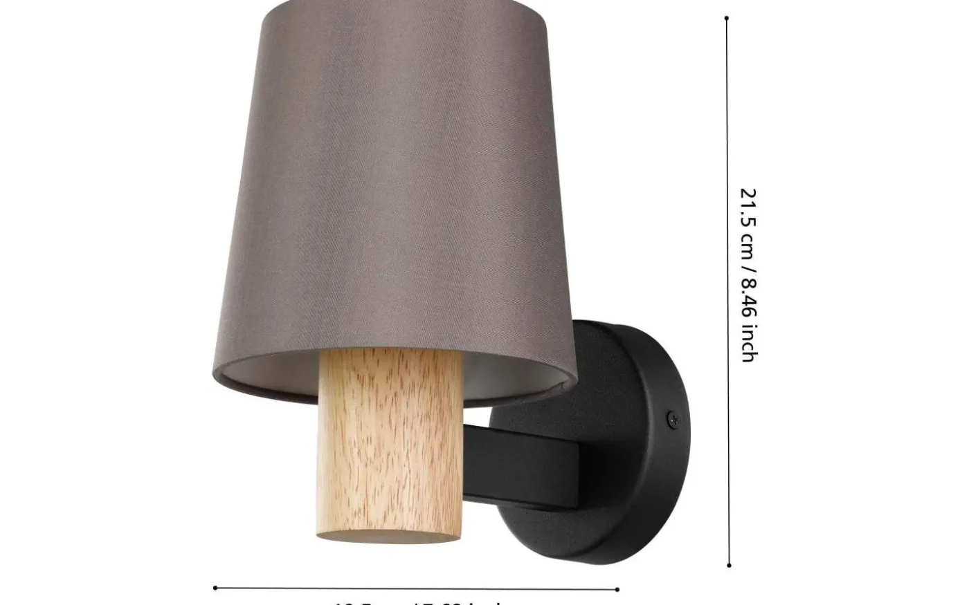 Edale Vägglampa Natur/Brun