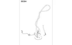 Egidonella Golvlampa 120cm LED 3000K 20,5W Svart