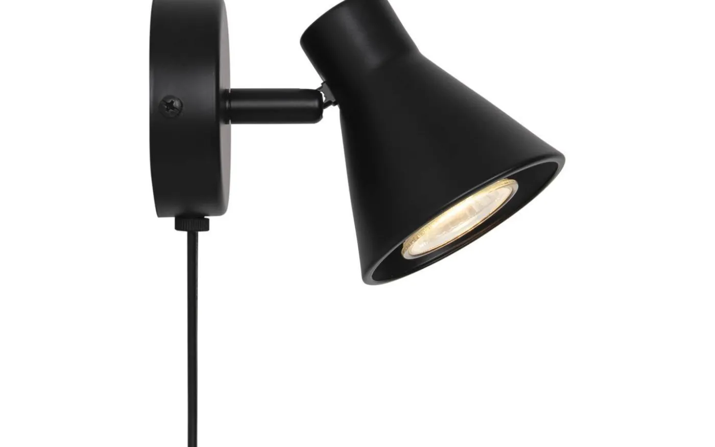 Eik Vägglampa Svart