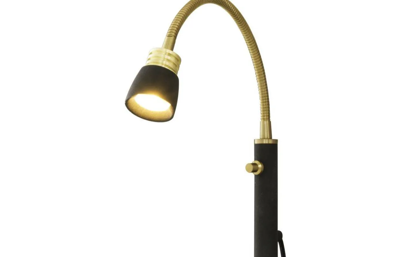 Eketorp Sänglampa LED 3W 2700K Svart/Matt Mässing