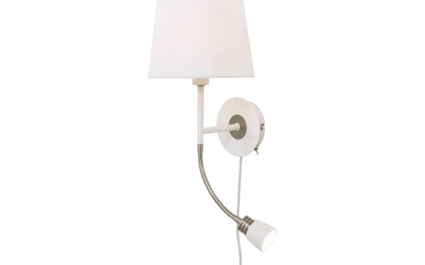 Eketorp Vägglampa E27+LED 3W 2800K Vit