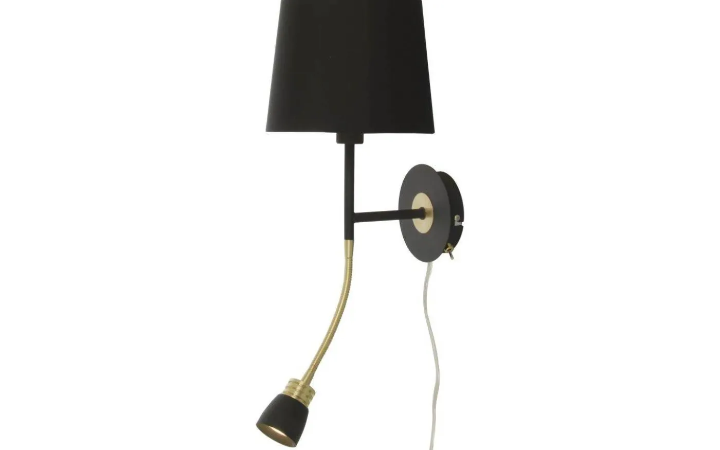 Eketorp Vägglampa E27+LED 3W 2800K Svart