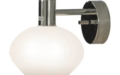 Elba Vägglampa Krom/Opalvit IP44