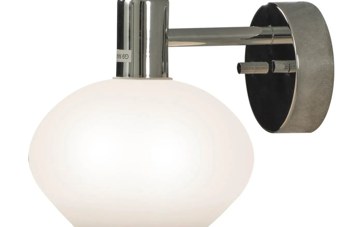 Elba Vägglampa Krom/Opalvit IP44