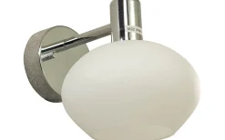 Elba Vägglampa Krom/Opalvit IP44