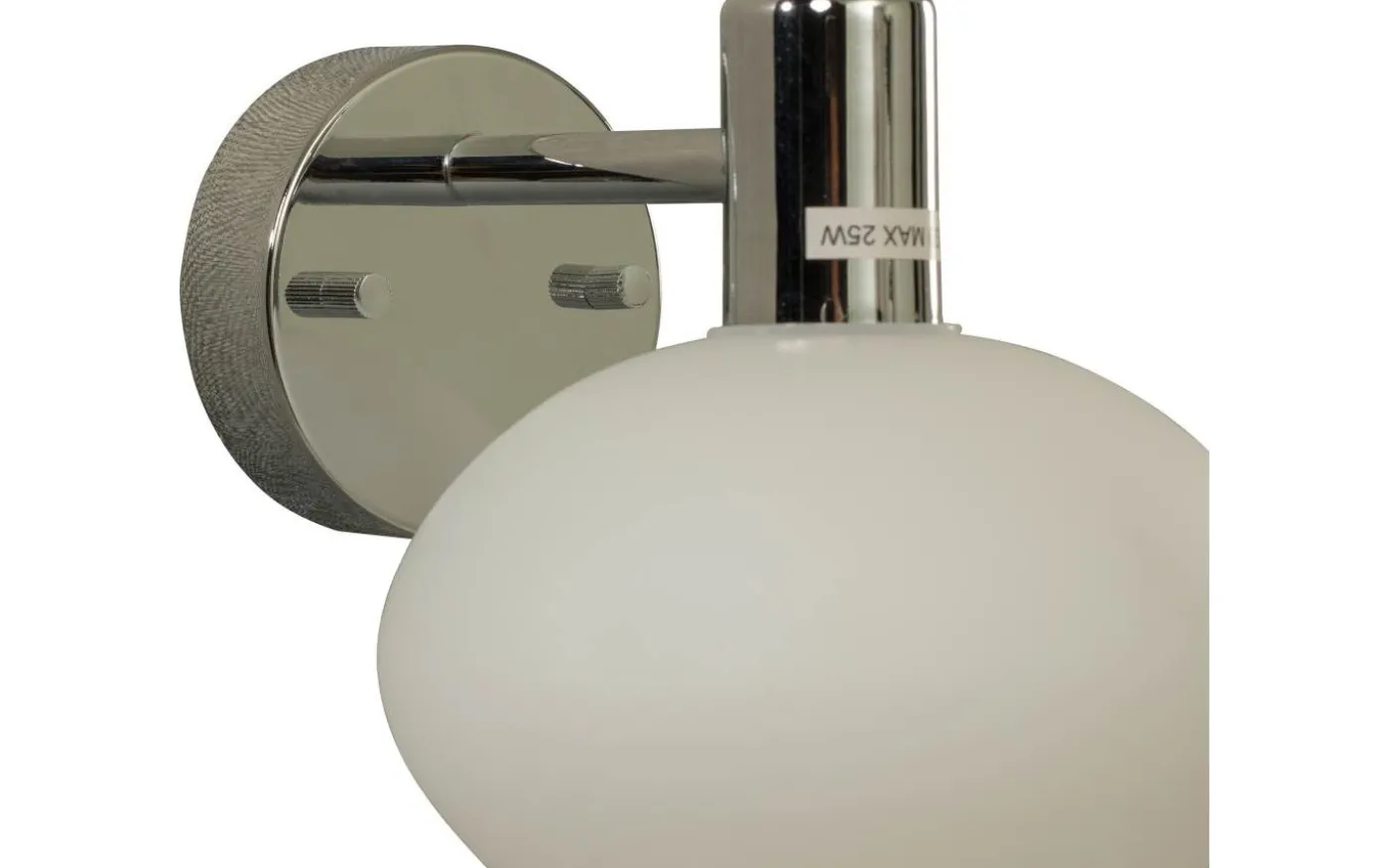 Elba Vägglampa Krom/Opalvit IP44