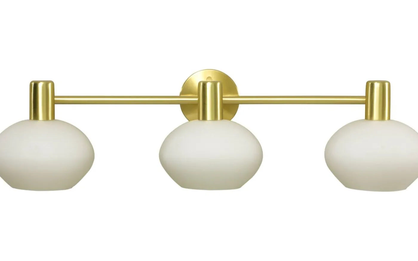 Elba Vägglampa Matt Mässing/Opalvit IP44