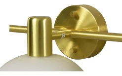 Elba Vägglampa Matt Mässing/Opalvit IP44