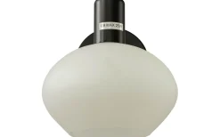 Elba Vägglampa Svart/Opalvit IP44