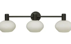 Elba Vägglampa Svart/Opalvit IP44