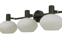 Elba Vägglampa Svart/Opalvit IP44