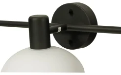 Elba Vägglampa Svart/Opalvit IP44