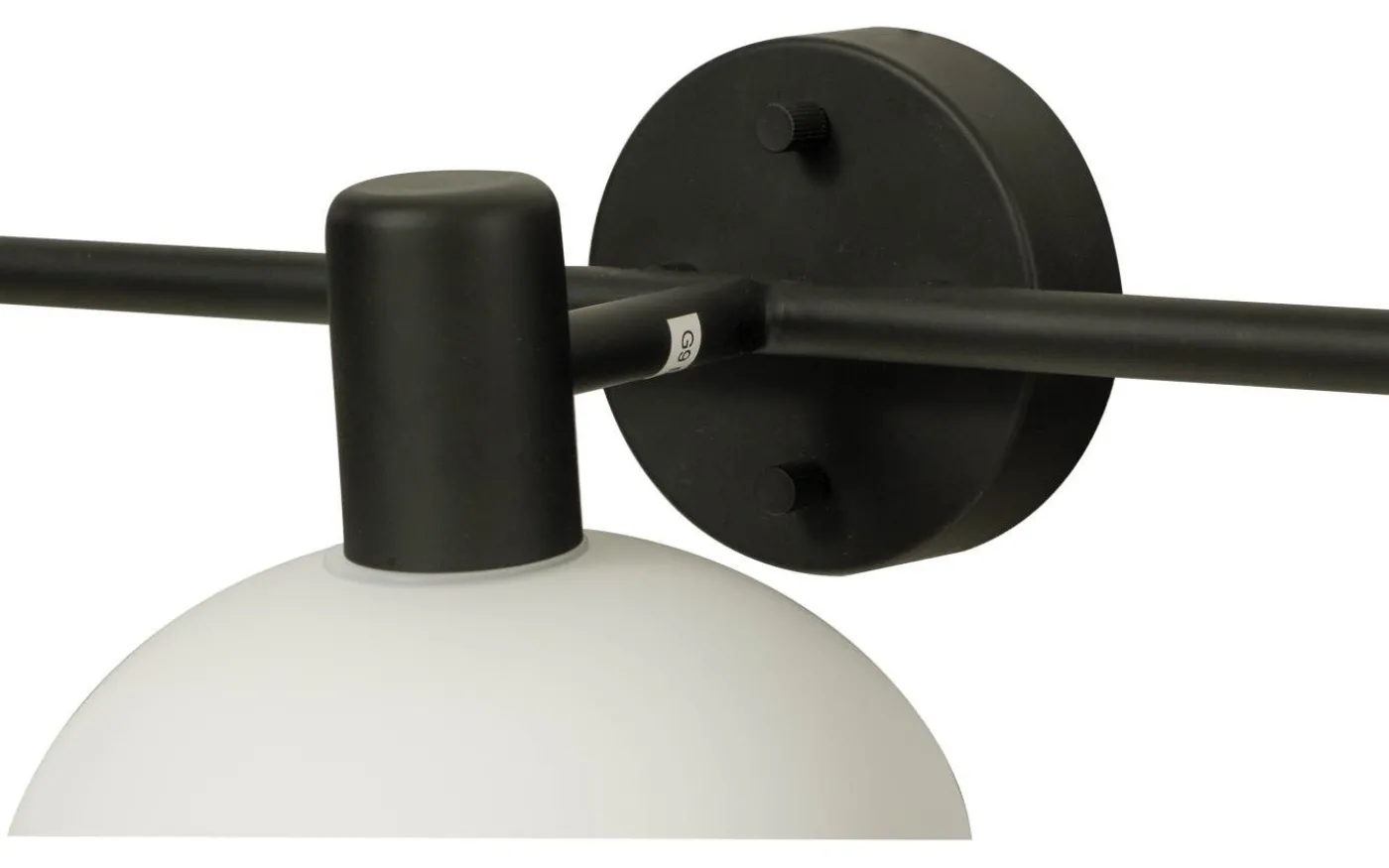 Elba Vägglampa Svart/Opalvit IP44